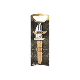 Bic Ballpoint Pen 4 Colors Gold Blister Pack of 1