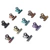 10pcs Colored Hinge Clips Dustproof Rustproof Electroplated Metal Hinge Clips