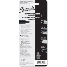Sharpie Mini Permanent Markers, Fine Point, Assorted Colors, 4 Count