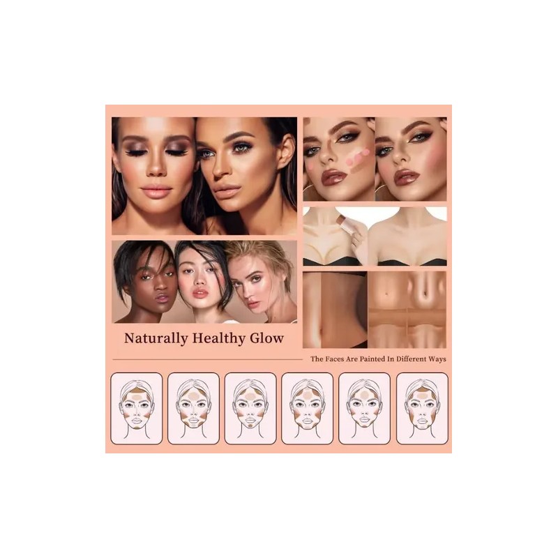 Set De 3 Espátula Lasting Contouring Stick Contorno Blush