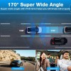 Campark Car DVR Dual Lens Dash Cam Front 1080P +1080P