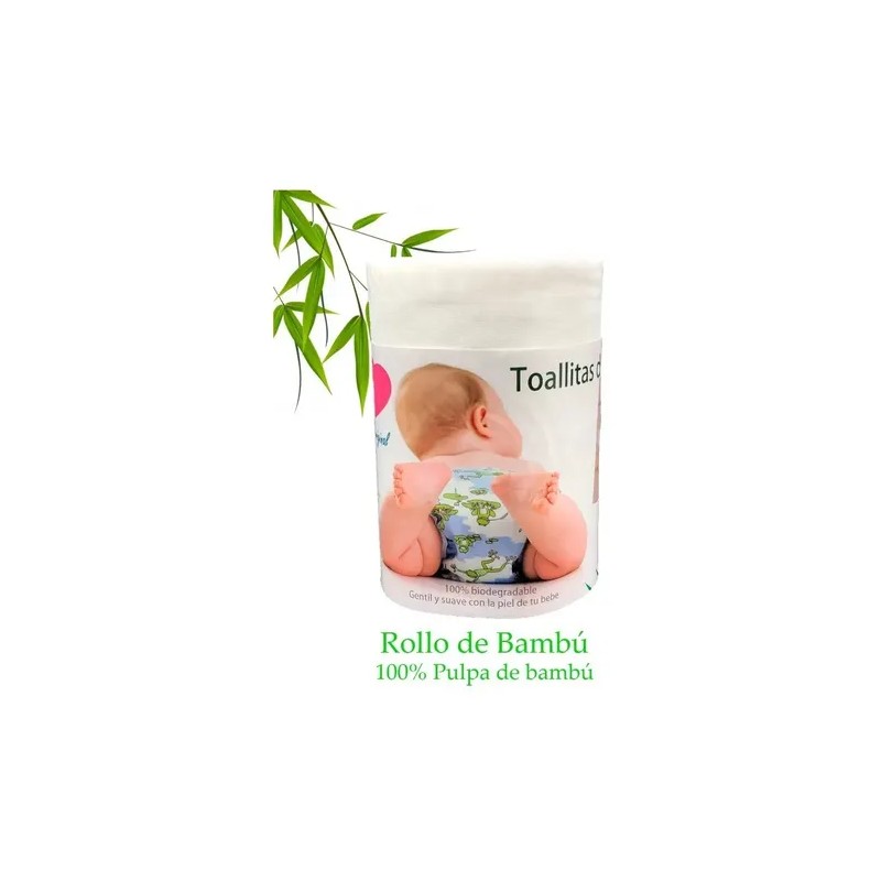 Rollo De Bambú 100 Hojas Ecobabyoriginal Pañal Ecológico