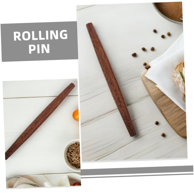 ULTECHNOVO 2pcs Wooden Rolling Pin Dough Rollers for Baking Ergonomic