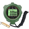 Stopwatch with Whistle, Stopwatch Sport Digital 2 Memory with Light