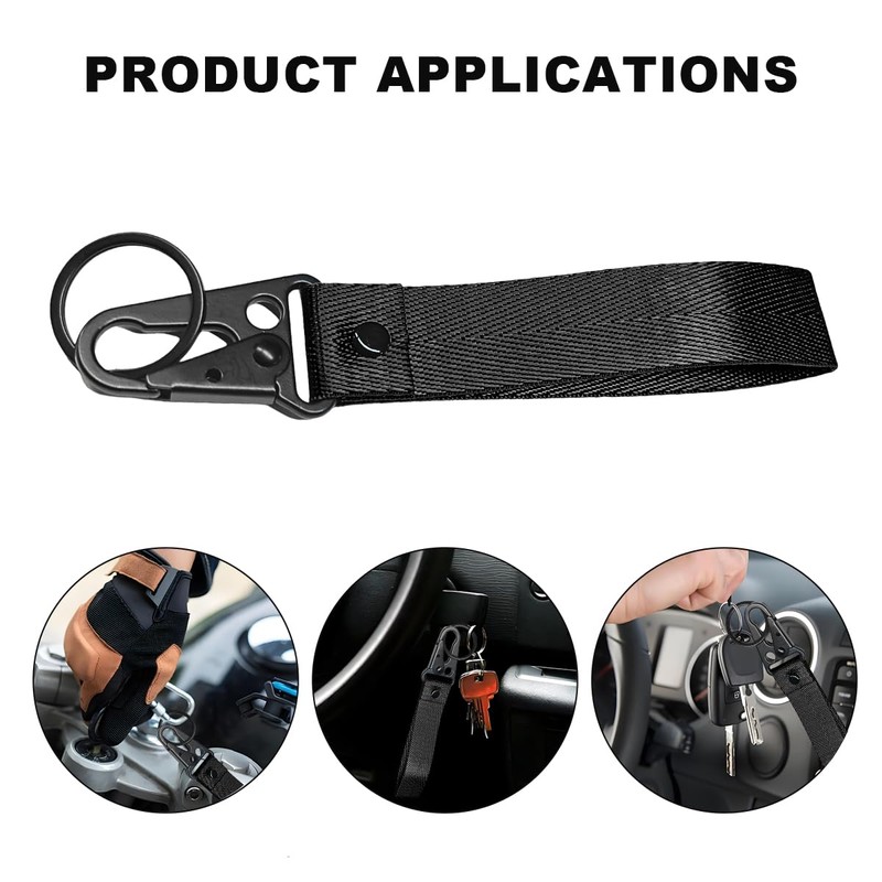 ZNDAW Motorcycle Keychain, Fabric Multifunctional Motorcycle Key Chain Holder, Anti-Lost