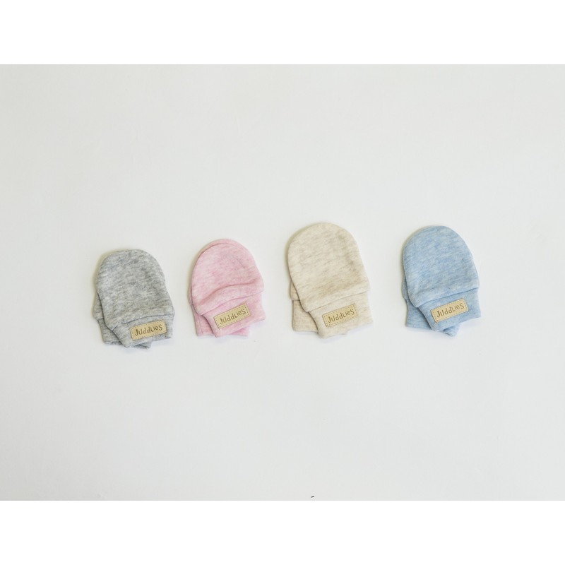 Juddlies Scratch Mitts - Pink Fleck , 0-3 months