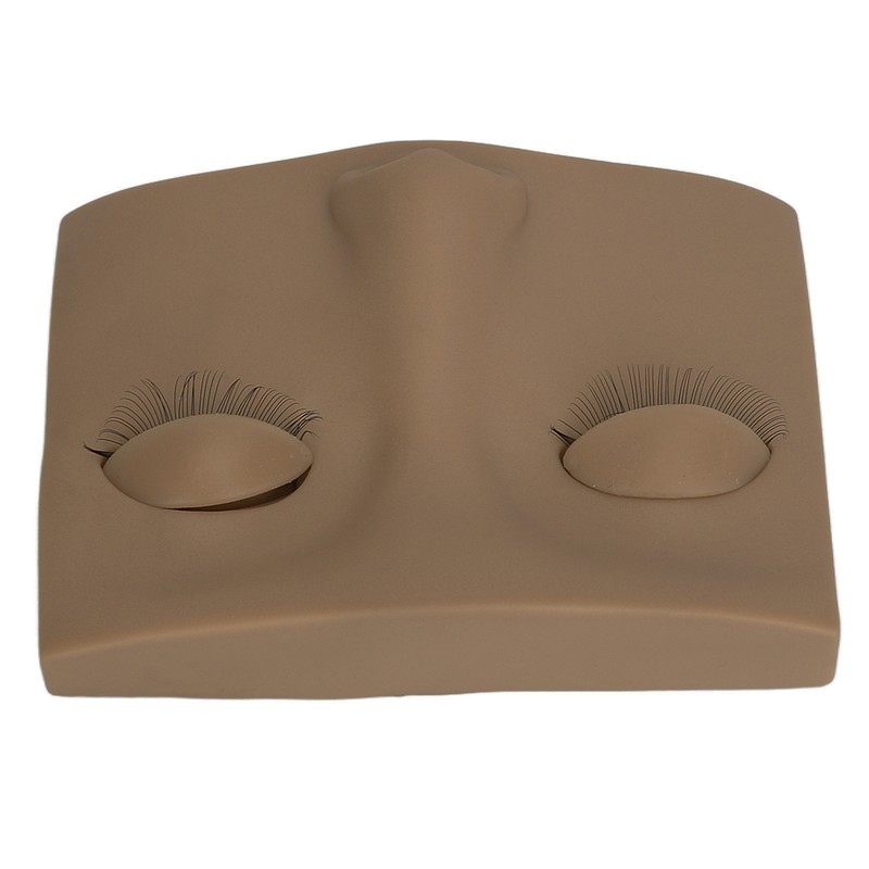 Eyelash Practice Mannequin Face Silicone Lash Mannequin Head with Double
