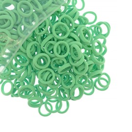 200 Pcs Solid Color Cotton Hair Ties for Women Girls' Elastics Hair Ties Seamless Ponytail Holder (torquoise)