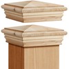 Geetery 4 Pcs Wood Newel Post Cap Fence Post Cap