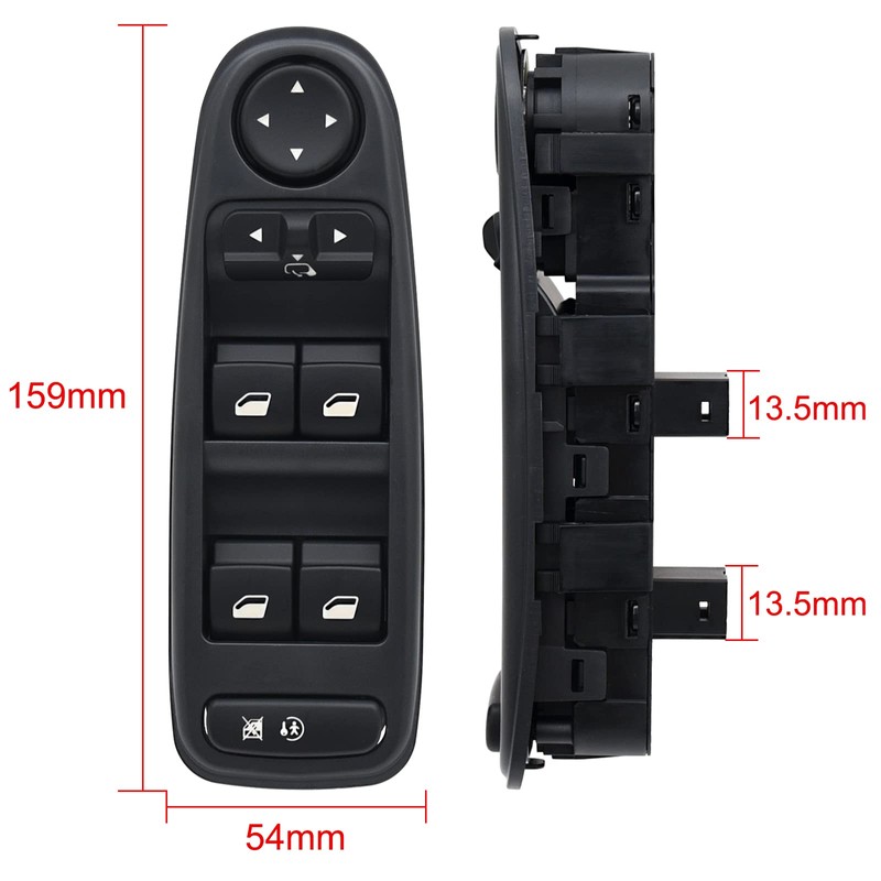 KAOLALI Electric Window Regulator Switch Replacement for Citroen C4 Grand