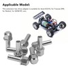 8 Pcs RC Wheel Hub Extension Nut Stainless Steel High