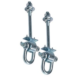 GK Set of 2 Swing Hooks Safety with D-Lock M12 x 140 mm for Wood Thickness up to Approx. 120 mm