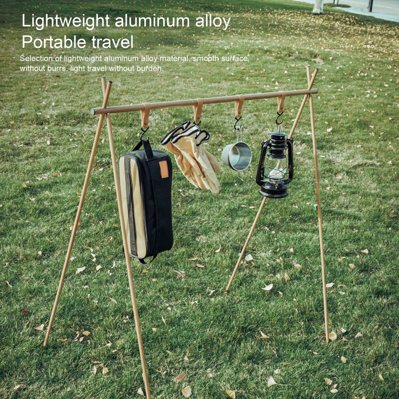 Lightweight Camping Hanging Rack Hook Design Aluminum Alloy Outdoor Camping