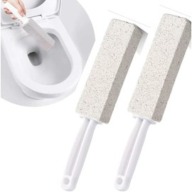 RUISTLI Piedra Pomez para Baño 2 PCS,Cepillo para Baño Duradero Sólido,Piedra Pomez Más Limpio Que El Cepillo,Quita Sarro Baño Limpieza Hogar,Limpiar El Inodoro,El Lavabo, La Bañera (2 PCS)