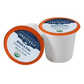 Organic Positively Tea Company, Masala Chai Black Tea, K-Cup Compatible, 24 Pods