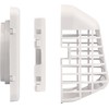 Deflecto Easy Clean Louvered Dryer Hood with Bird Guard, 4”