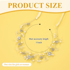 braxan 2 Pcs Flower Crown for Girls, Flower Girl Crowns for Weddings, Perfect for Birthday, Wedding, Holiday, and Fairy Parties, Adjustable Size and Comfortable