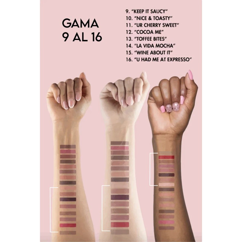 Set Gama 8 Lapiz Delineador Labios Wooden Beauty Creations®