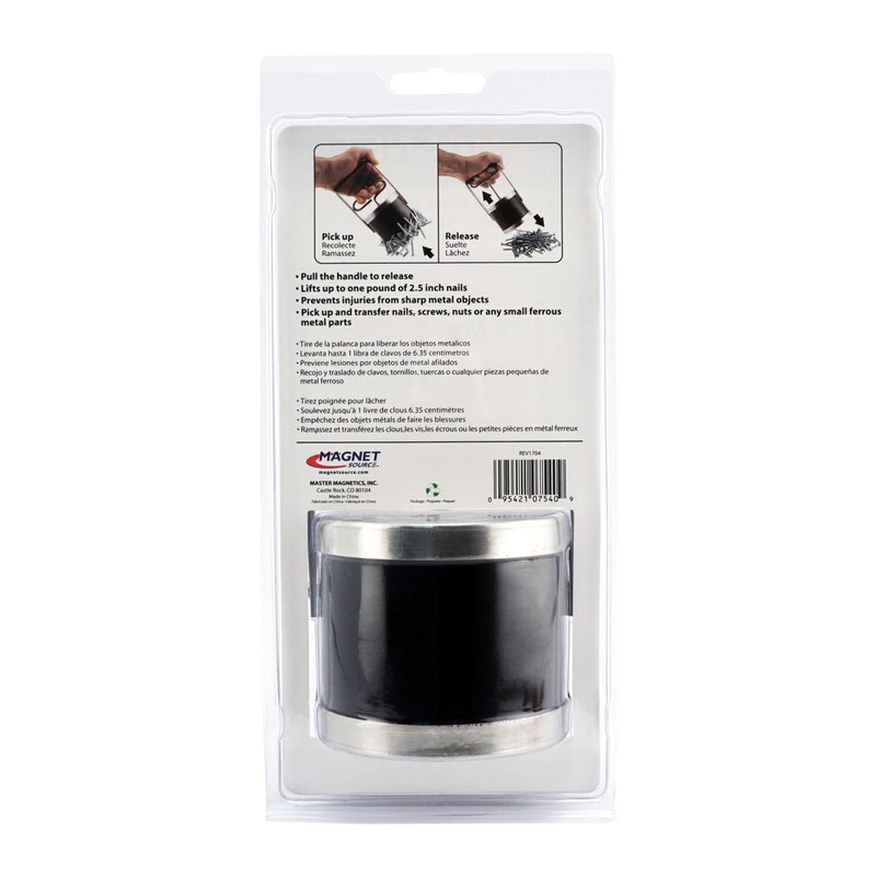 Master Magnetics Light-Duty Magnetic Bulk Parts Lifter with Release, 3.50""