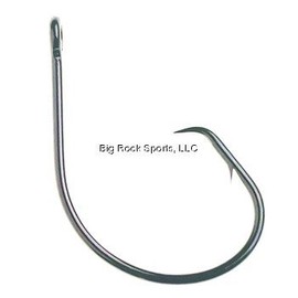 Mustad Classic 39944 Standard Wire Demon Perfect In Line Wide Gap Circle Hook | Saltwater Freshwater hooks for Tuna, Catfish, Bass and more, [Size 3/0, Pack of 8], Black Nickel