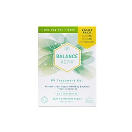Balance Activ Balance Activ BV Gel, Bacterial Vaginosis Treatment for Women, Works Naturally to Rapidly Relieve Symptoms of Unpleasant Odour, Discomfort & Discharge Associated with BV, 1 Pack of 14