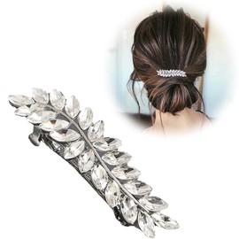 Silver Hair Clips with Rhinestones, Crystal Hair Pins, Diamond Hair Clips, Bridal Wedding Jewellery Hair Clip, Rhinestone Hair Pins, Metal Hair Clips, Party Everyday Dress