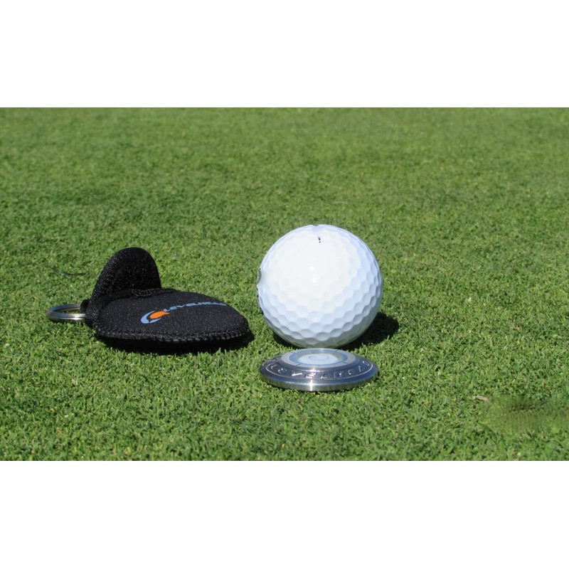 Levelhead Ballmarker Putting Aid (Green) - Alignment Tool for Reading