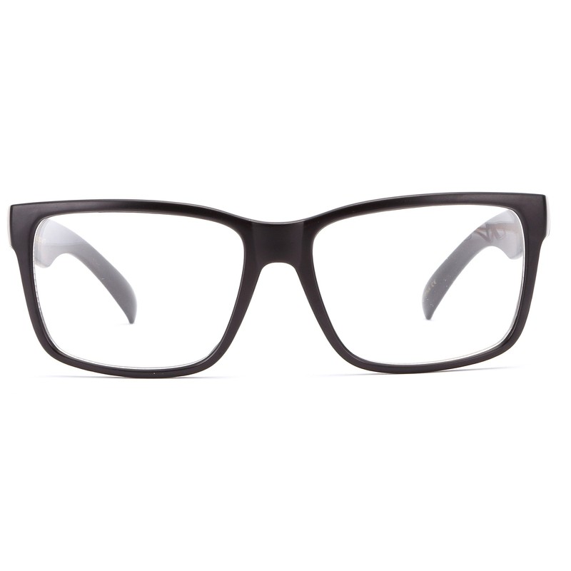 IG Unisex Retro Plain Clear Lens Fashion Glasses in Matte