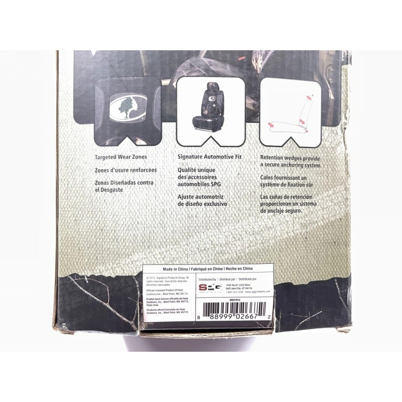 Mossy Oak MSC7012 Low Back Seat Cover - Camo Camouflage