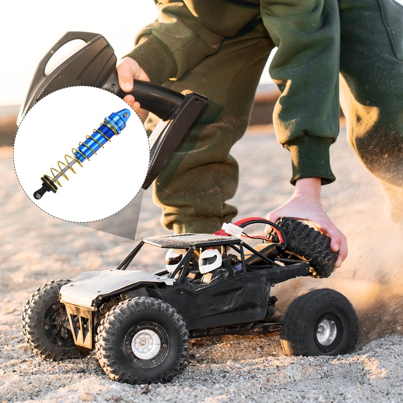 sourcing map RC Shock Absorber 1/10 115mm Aluminum Threaded Front