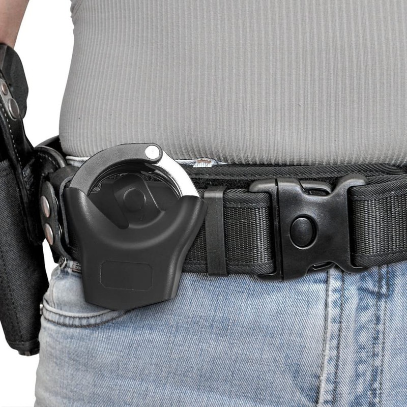 Handcuff Case, Tactical Handcuff Holder Portable Open Top Handcuff Belt