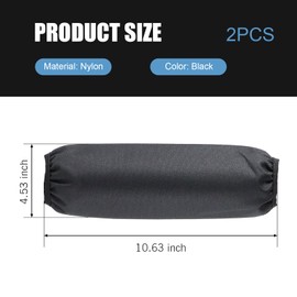 Motorcycle Shock Covers, Waterproof Nylon Shock Absorber Protector, Scratch-resistant Rear Absorber Protective Cover, Universal Fit for Dirt Bike ATV Scooter (Black #M)