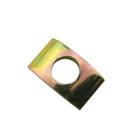 JCBIZ 12pcs M8 Solid Half Moon Nuts Washer Spacer Furniture Hardware Accessories for Furniture Connect (Length 27mm x Width 14mm)