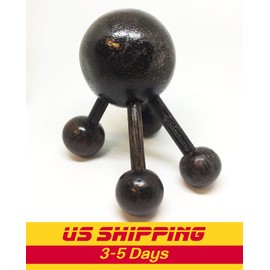 Sanctuary Spider 4 Legs Shape Massager Palm Wood Face Foot Hand Back Shoulder Thailand