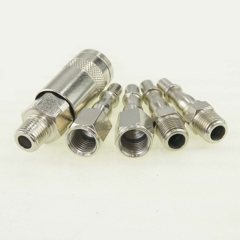 ORAZIO 5PCs 1/4" BSP Air Line Compressor Hose Quick Coupler