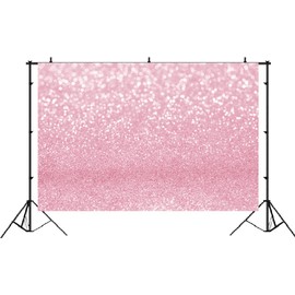 Lofaris Pink Bokeh Photography Backdrop Shinny Spots Sparkle Abstract Halos Background Newborn Baby Shower Birthday Party Decorations Portrait Photo Booth Props 5x3ft