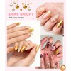 4 in 1 Upgrade 3D Gel Nail Gold Chrome Nail