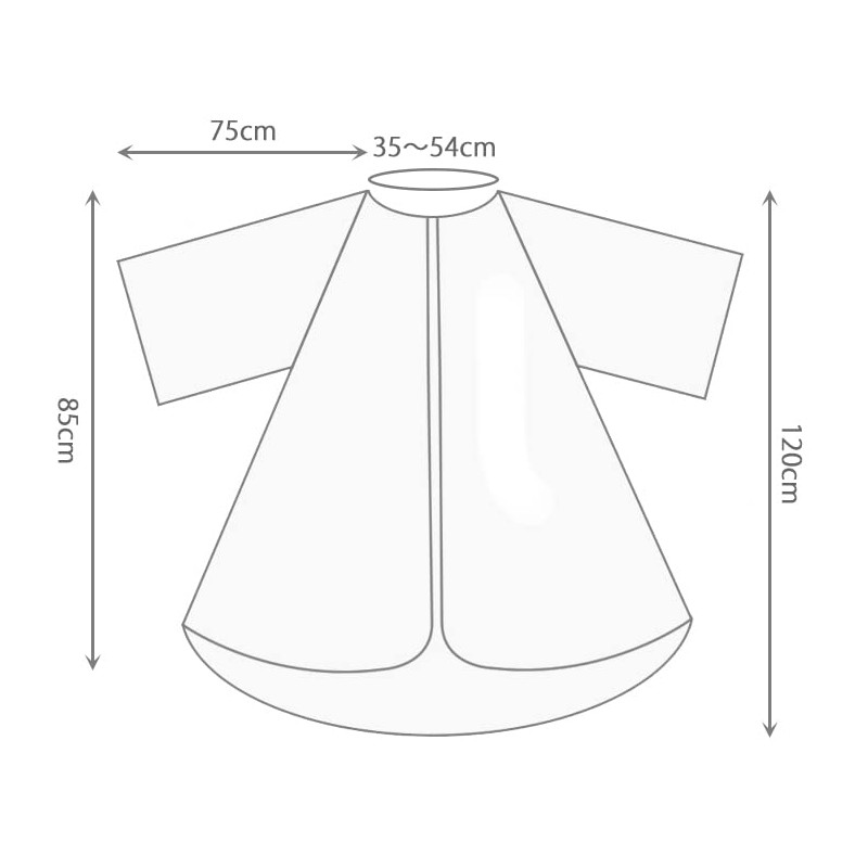 Color Cloth Color Cape Haircut (Black x 2)