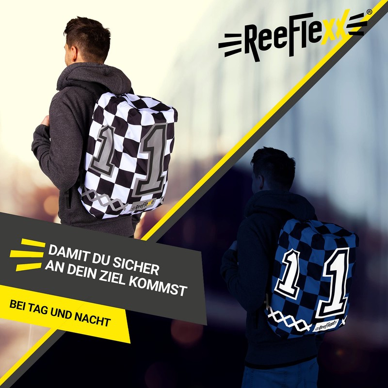REEFLEXX Chess One Cover Reflector Backpack Cover Size M for