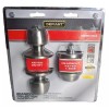 Defiant Brandywine Stainless Steel Keyed Entry Knob and Single Cylinder