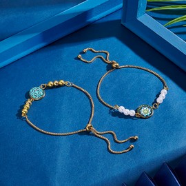 UNICRAFTALE Adjustable Bracelet with Can 304 Stainless Steel Slider Bracelet, Chain Bracelet, Bracelet Kit, Stainless Steel Color, Slider Chain, Slider Bracelet, Semi-Finished Bracelet, Bangle Making,