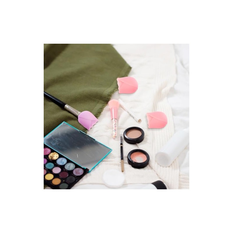 BESTYASH Protector De Brochas De Maquillaje De Silicona 6 Piezas