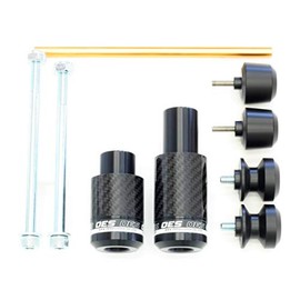 OES Accessories Brand Carbon Frame Sliders Swingarm Spools Fork Sliders compatibility for 2017 2018 2019 2020 2021 2022 2023 2024 2025 Kawasaki Z650 (White)