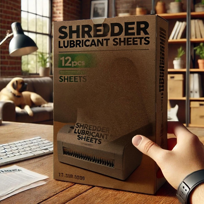 ASPAKELLE Paper Shredder Lubricant Sheets,24 Pack Paper Shredder Sharpening,8.5"x6"Sharpening &