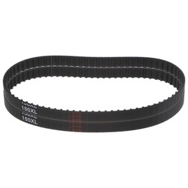sourcing map 2pcs 150XL 037 Timing Belt 75 Teeth Rubber Geared Cogged Belt, 0.37" Width, 0.20" Pitch Mechanical Replacement Belts