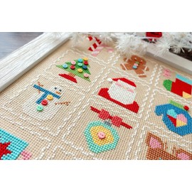 Vintage Christmas Sampler Cross Stitch Pattern by Lori Holt of bee in My Bonnet Pattern ONLY