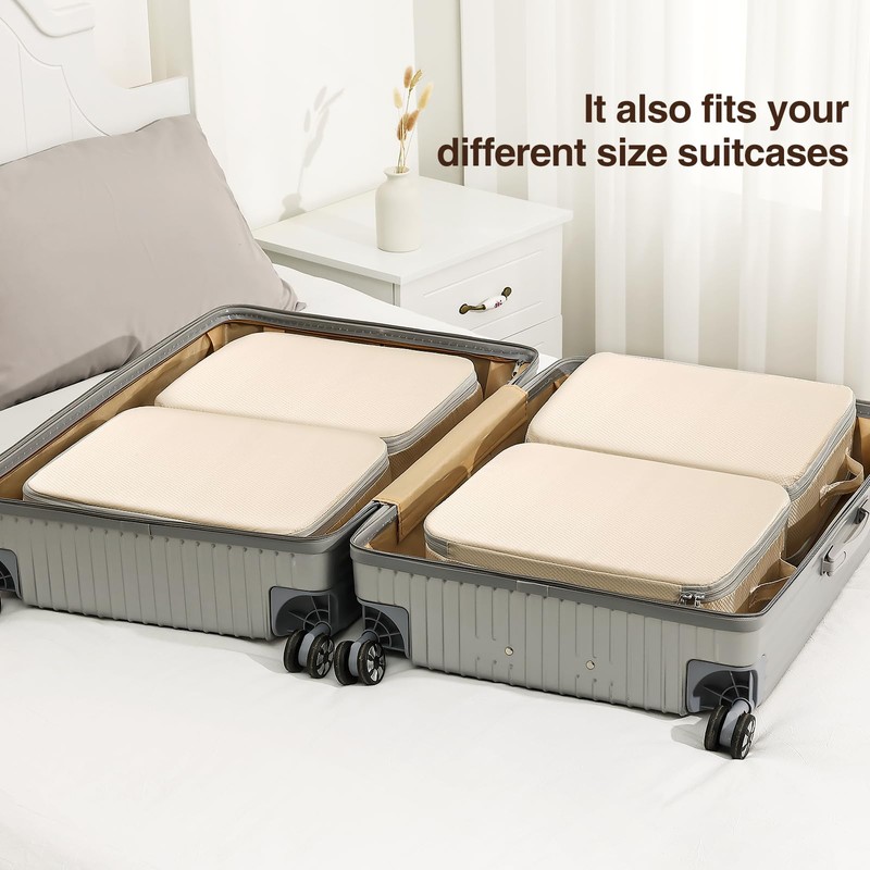 Homsorout Ultra Space Saving Compression Organisers - Set of 6,