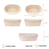 Zicojia Bread Making Kit, Proofing Baskets 10 Inch Oval Sourdough