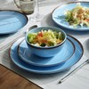 Melamine Dinnerware Set, Plates And Bowls Sets for 4, 12PCS