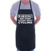 Print4U Warning May Talk About Cycling Funny BBQ Novelty Cooking